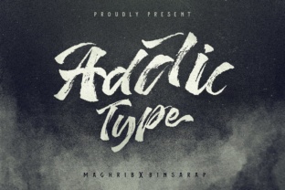Addictype: A Hand Painted Font for Small Business Branding