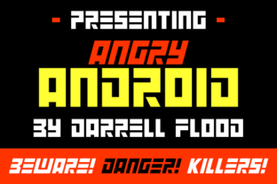 Angry Android: A Futuristic Display Font for Bold Design