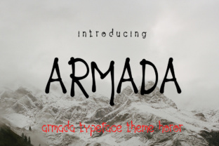 Armada: A Bold Display Font for Crafters and Product Makers