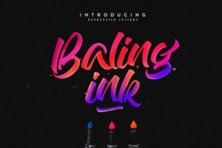 Baling Ink: A Striking Brush Typeface for Bold Branding