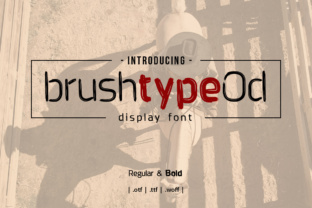 Brushtype Od: A Bold Display Font for Web Design