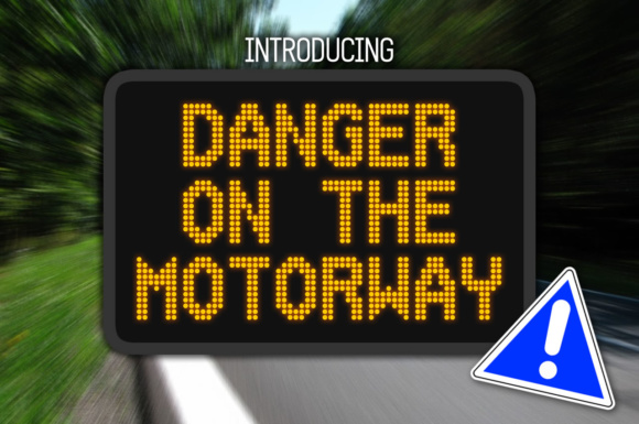 Danger on the Motorway: A Bold Typeface for Striking Editorial Design