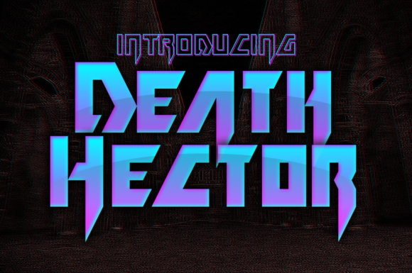 Death Hector: A Bold Display Font for Crafters and Product Makers