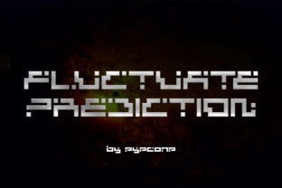 Fluctuate Prediction: A Creative Display Font for Makers