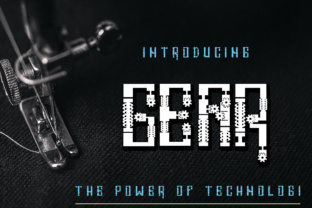 Gear: A Unique Display Typeface for Editorial Design