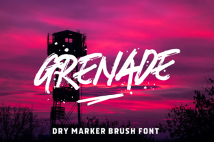 Grenade: A Rough-Edged Display Font for Crafters