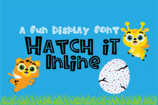 Hatch It Inline: A Blocky Display Font for Web Design
