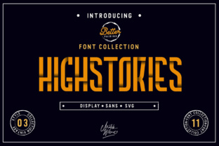 Highstories Family: A Bold Display Font for Branding