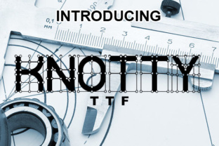 Knotty: A Geometric Display Font for Editorial Design