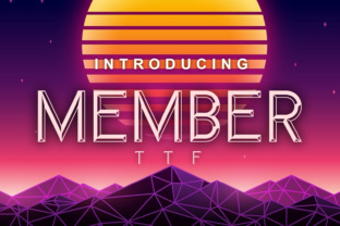 Member: A Bold Display Font for Editorial Design