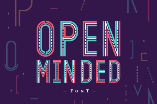 Open Minded: A Futuristic Display Font for Business