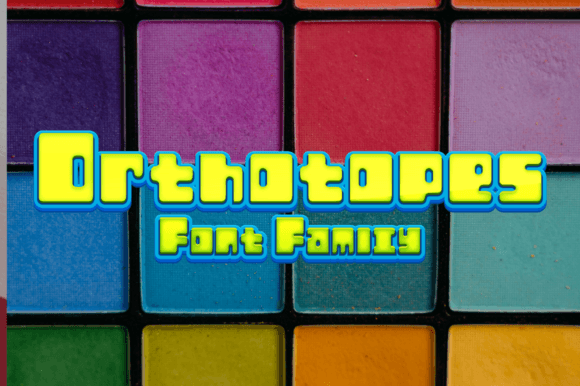 Orthotopes Family: A 70s-Inspired Display Font for Crafters and Makers