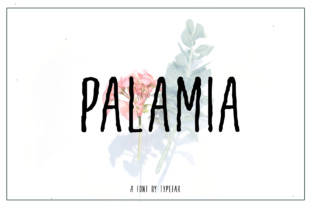 Palamia: A Striking Display Font for Bold Branding