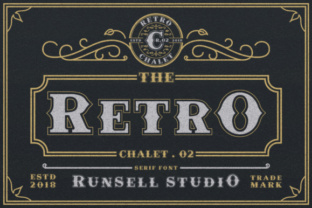 Retro Chalet: A Vintage Display Font for Campaigns