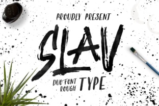 Slav: The Energetic Display Font for Makers