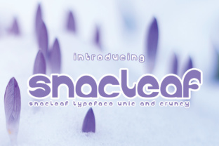 Snackleaf: A Bold Display Font for Scroll-Stopping Marketing Visuals