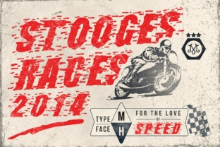 Stooges Races: A Vintage Display Font for Editorial Design