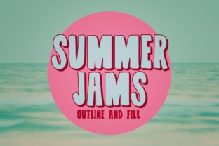 Summer Jams: A Bold Display Font for Web Design
