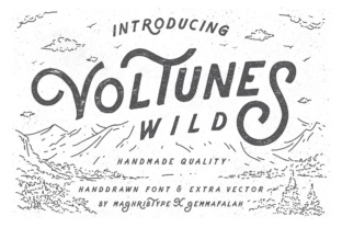 Voltunes: A Vintage Display Font for Editorial Design