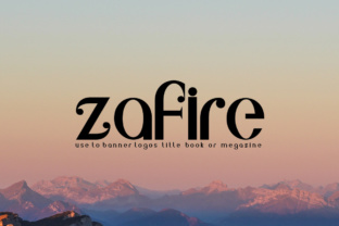 Zafire: A Distinctive Display Font for Modern Editorial Design