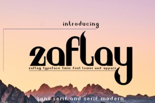 Zaflay: A Bold Rounded Display Font for Modern Editorial Design